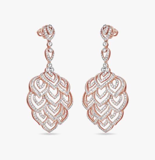 Verdant Splendour Diamond Dangle Earrings